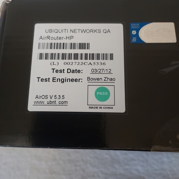 Ubiquiti Networks airRouter HP 802.11n Indoor Wireless Router NIB Black - Picture 3 of 6